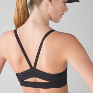 Lululemon Rise and Run Bra Black Sz 8